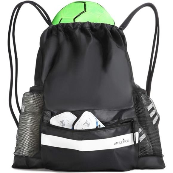 Drawstring Soccer Bag - Soccer Backpack For Boys or Girls - Picture 1 of 7